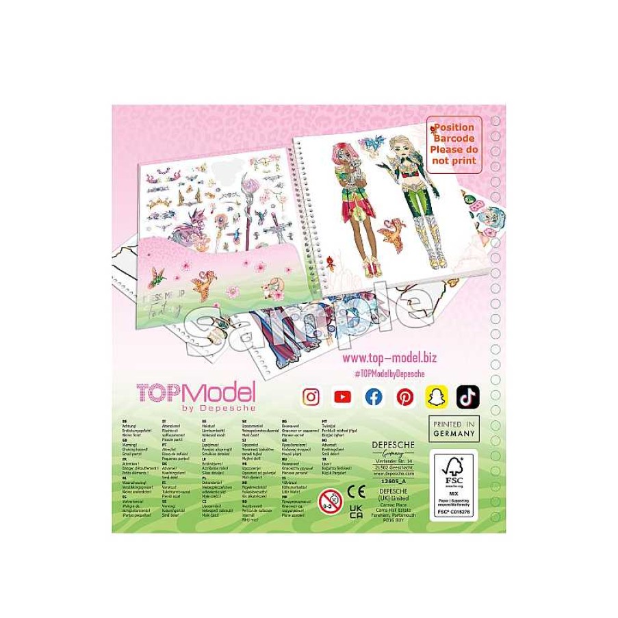 TOP MODEL Cuaderno Con Calcomanias Topmodel Dress Me Up | Juguetes