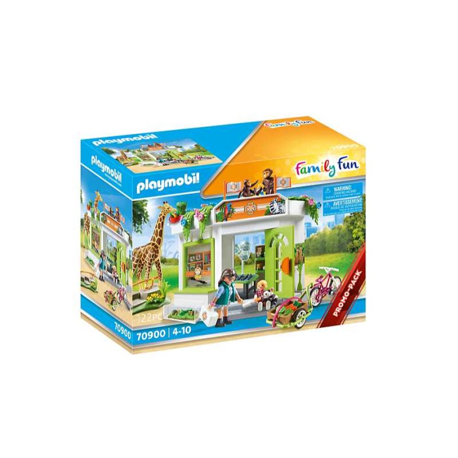 PLAYMOBIL Consulta Veterinaria En El Zoo Playmobil Family Fun | Juguetes