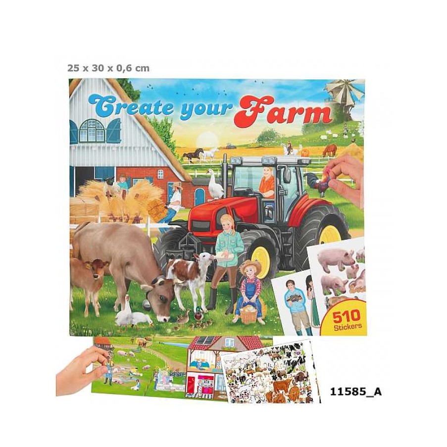 TOP MODEL Create Your Farm Cuaderno Para Colorear | Juguetes