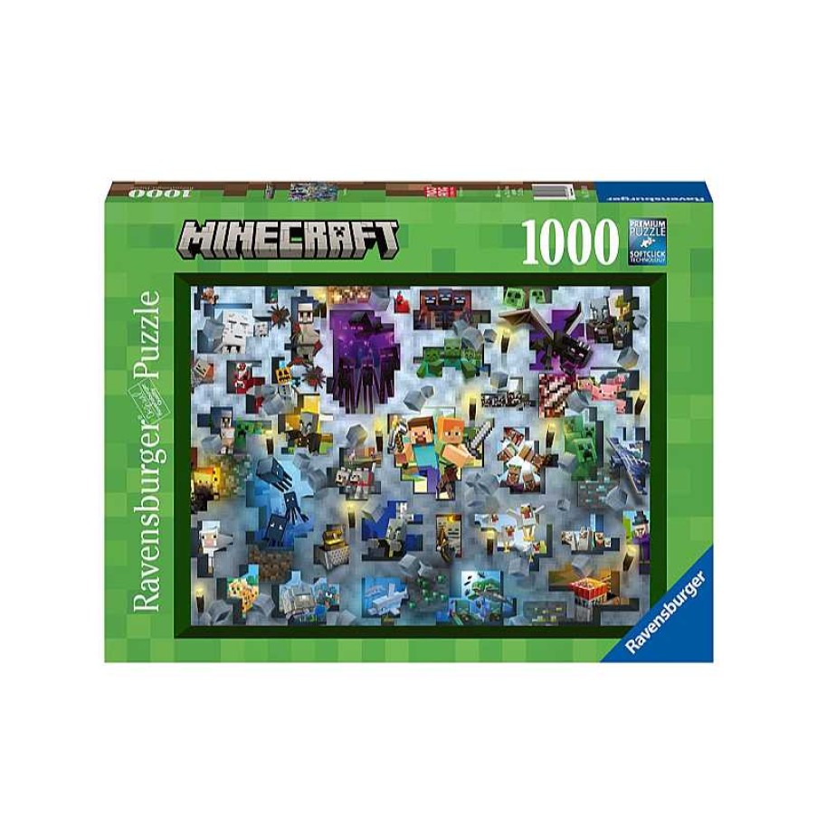 RAVENSBURGER Puzzle 1000 Piezas Minecraft Mobs | Juguetes