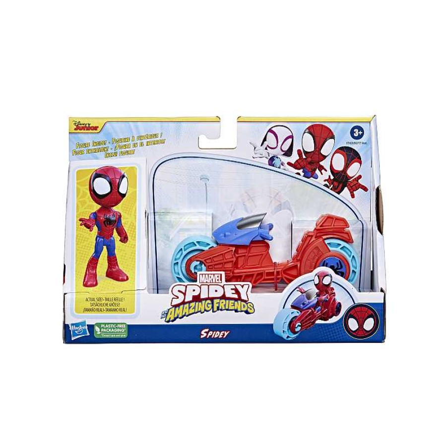 HASBRO Spidey Motocicleta Y Figura | Juguetes