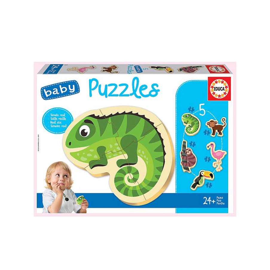 EDUCA Baby Puzzle Animales Tropicales | Juguetes