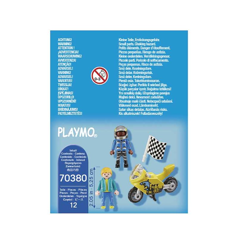 PLAYMOBIL Chicos Con Moto De Carreras Playmobil Special Plus | Juguetes