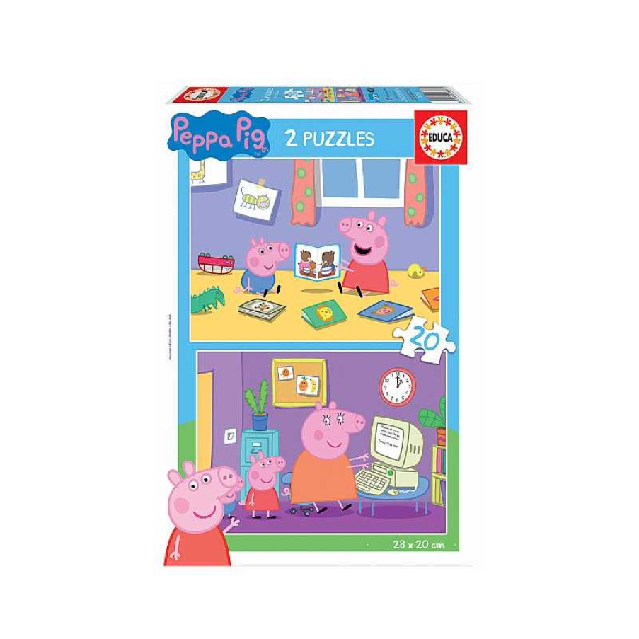 EDUCA Puzzle 2X20 Piezas Peppa Pig | Juguetes