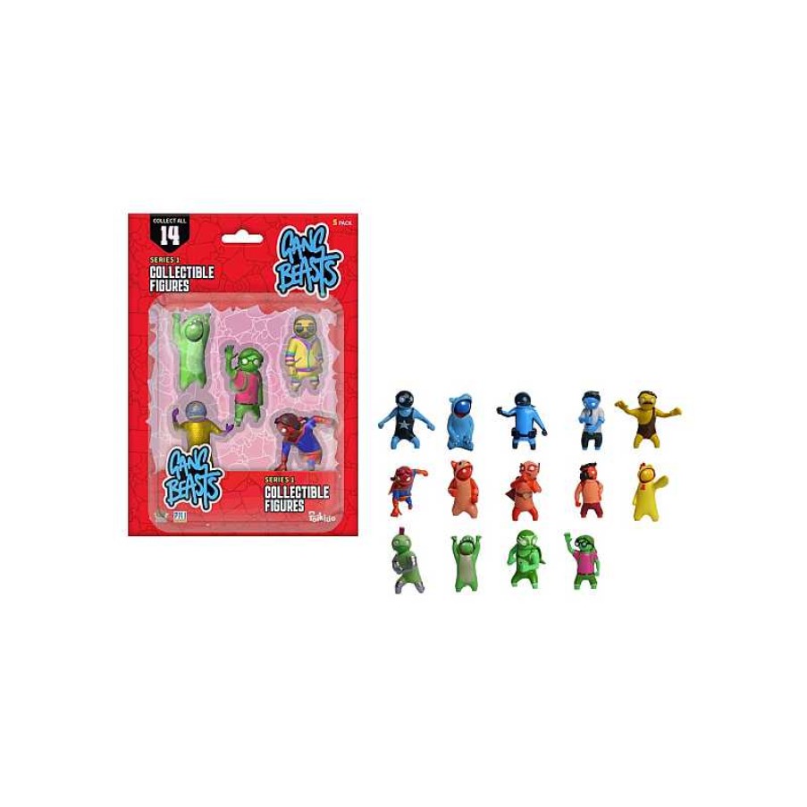 BIZAK Gang Beasts Pack De 5 Figuras En Blister | Juguetes