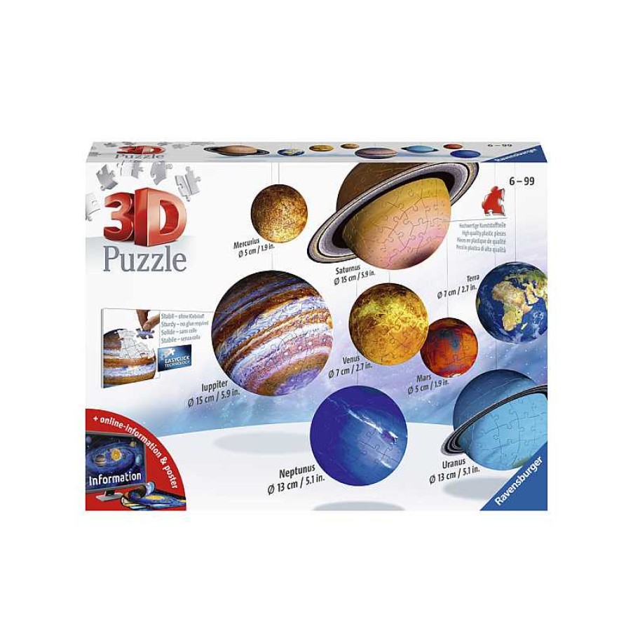 RAVENSBURGER Puzzle 3D 522 Piezas El Sistema Planetario | Juguetes