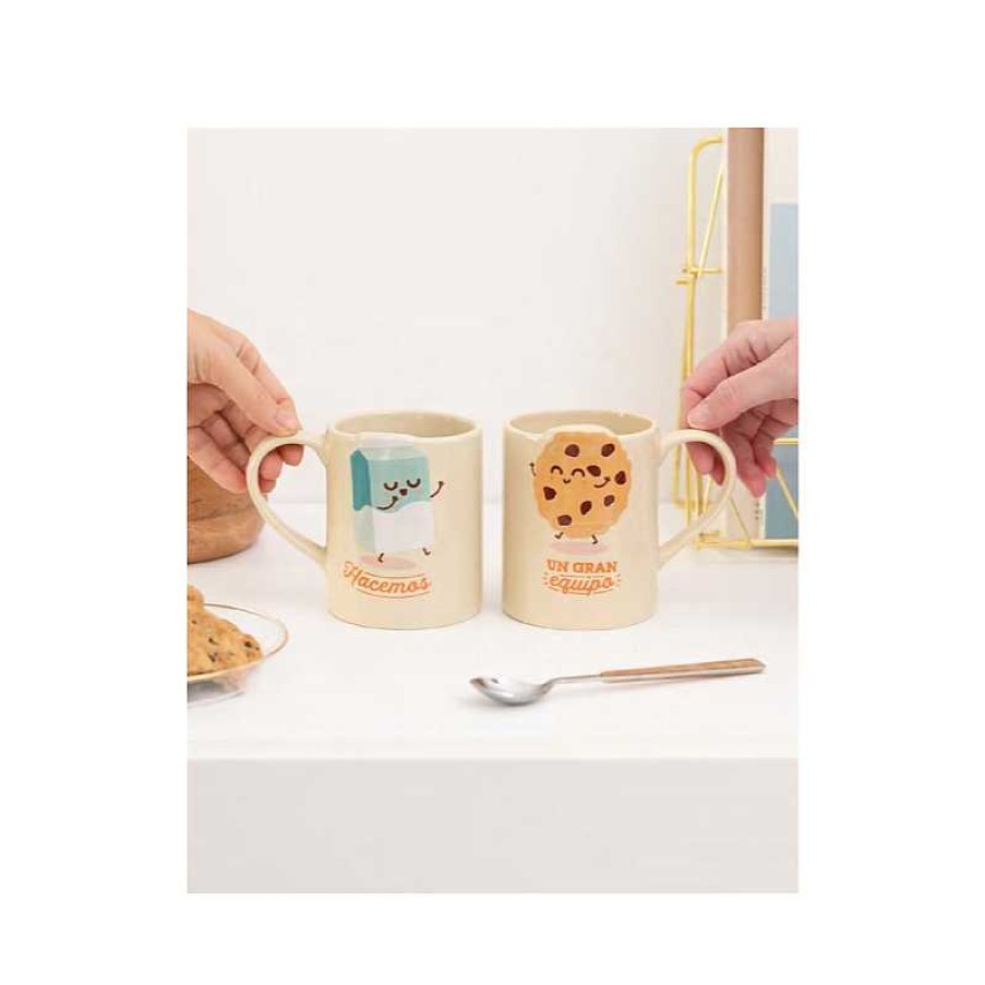 MR WONDERFUL Set De 2 Tazas - Hacemos Un Gran Equipo | Juguetes