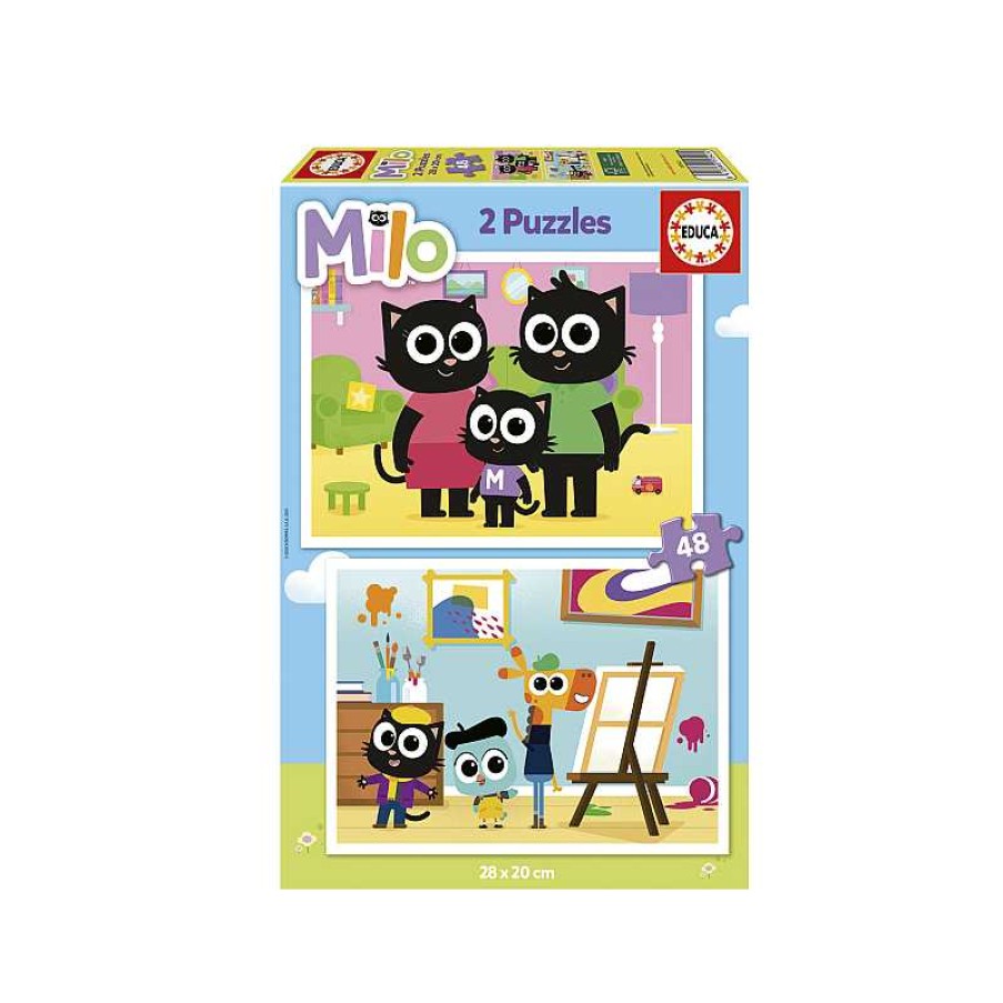 EDUCA Puzzle 2X48 Piezas Milo | Juguetes