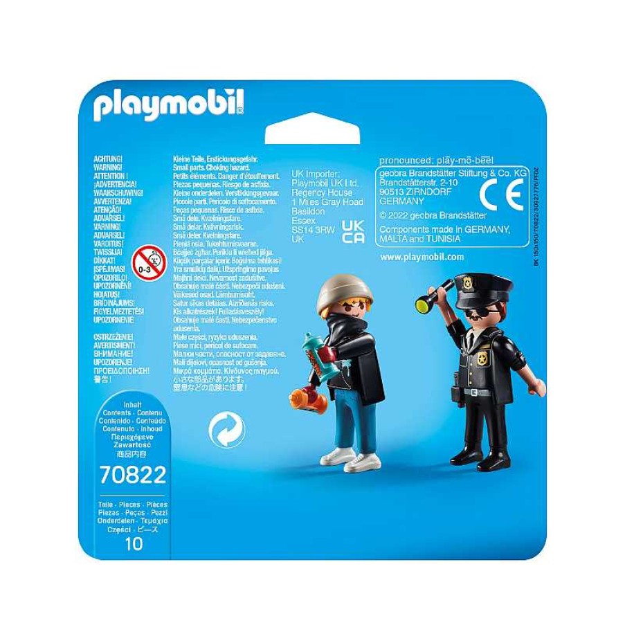 PLAYMOBIL Duo Pack Policia Y Vandalo Playmobil Duopack | Juguetes