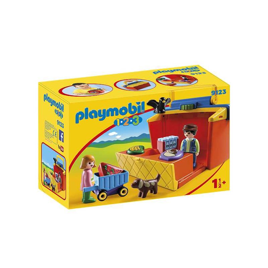 PLAYMOBIL 1.2.3 Mercado Maletin | Juguetes