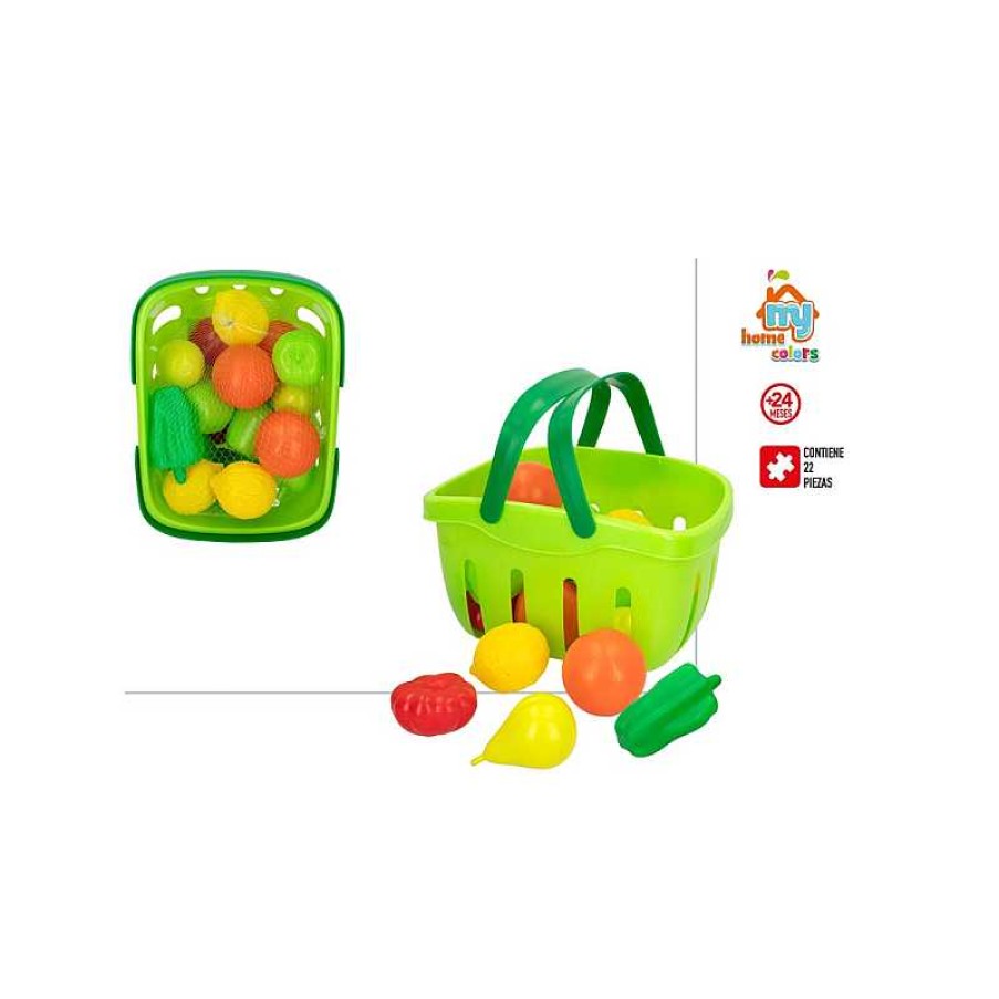 COLOR BABY Cesta Con Frutas Y Vegetales | Juguetes