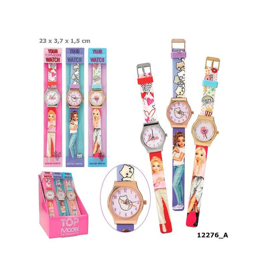 TOP MODEL Top Model Reloj De Pulsera De Silicona Con Caja Metalica | Juguetes