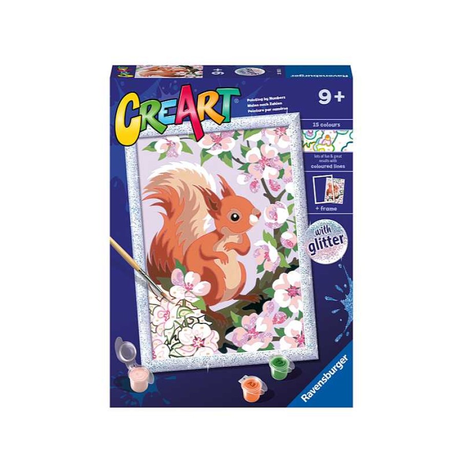 RAVENSBURGER Creart Serie D Classic - Ardilla Con Flores | Juguetes