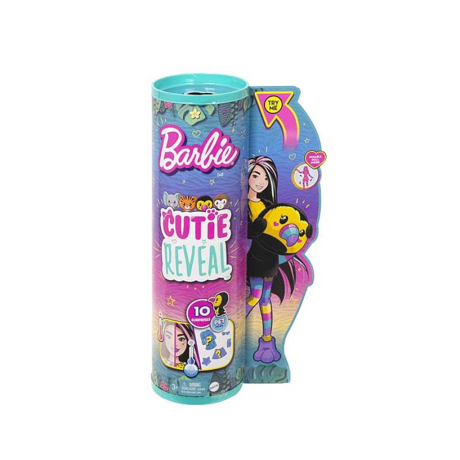 MATTEL Barbie Cutie Reveal Serie Amigos De La Jungla Tucan | Juguetes