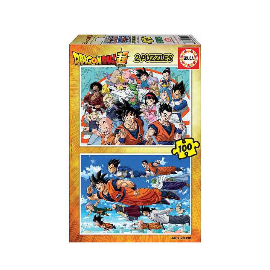 EDUCA Puzzle 2X100 Piezas Dragon Ball Super | Juguetes