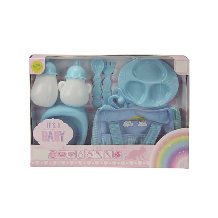 JUGUETES CARRION Set Nursery Biberones Con Orinal Azul 80 | Juguetes