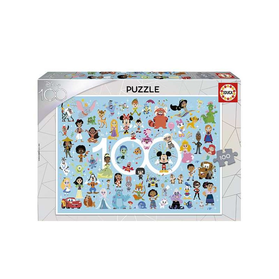 EDUCA Puzzle 100 Piezas Disney 100 Multiproperty | Juguetes