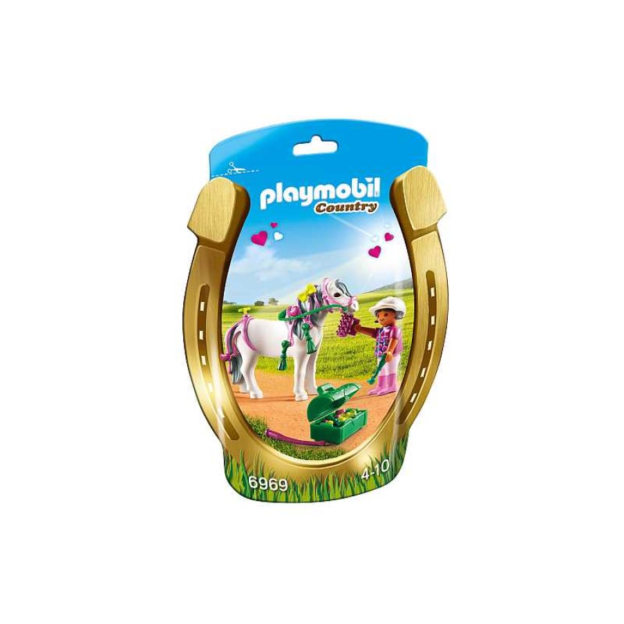 PLAYMOBIL Jinete Con Poni Corazon | Juguetes