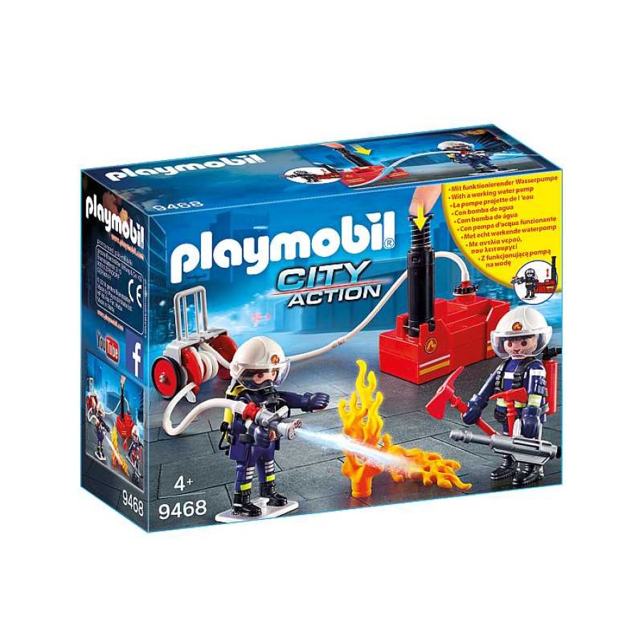 PLAYMOBIL Playmobil City Action Bomberos Con Bomba De Agua | Juguetes