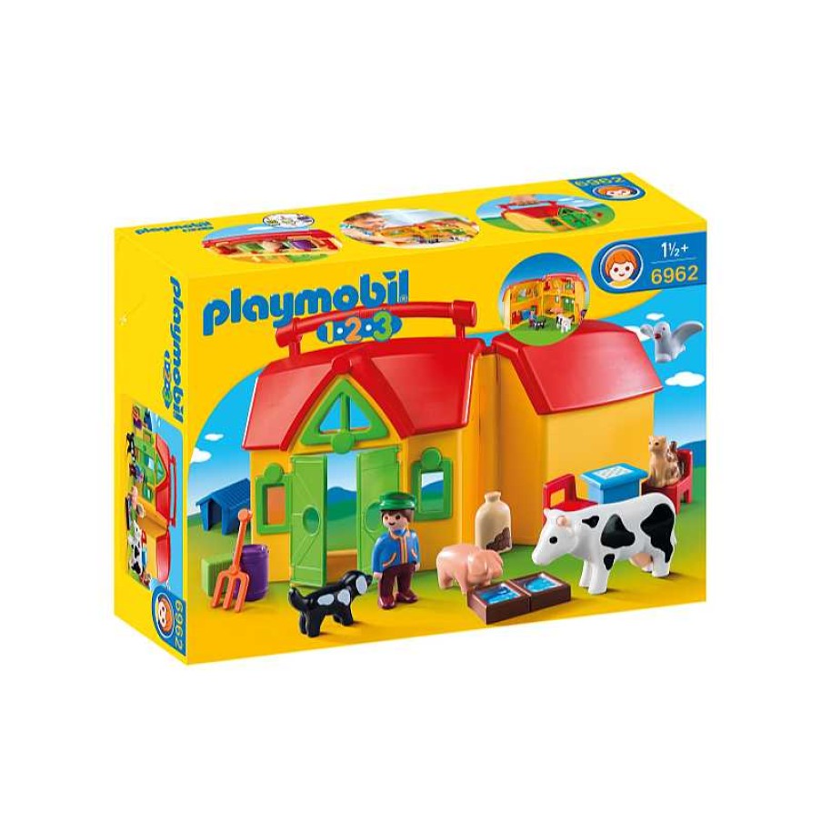 PLAYMOBIL 1.2.3 Granja Maletin | Juguetes