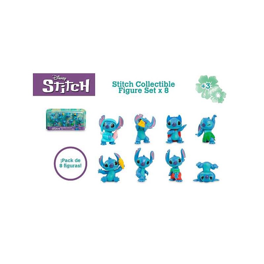 FAMOSA Stitch Set X 8 Figuras Coleccionables | Juguetes