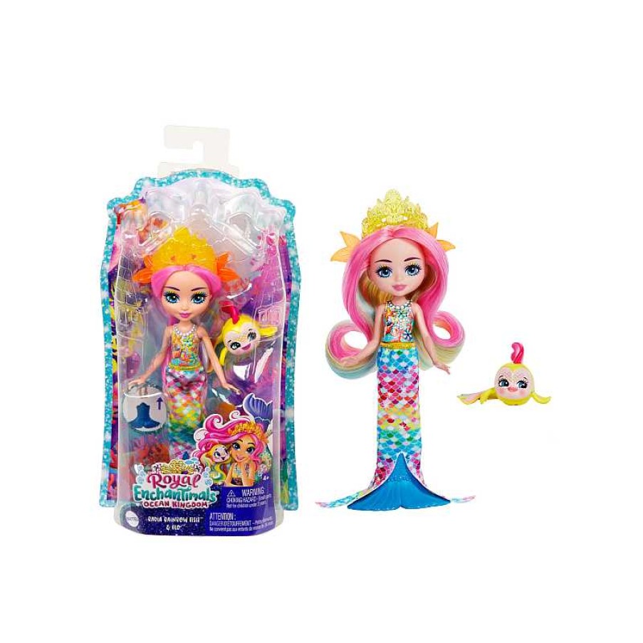 MATTEL Royal Enchantimals Rainey Rainbow Fish | Juguetes