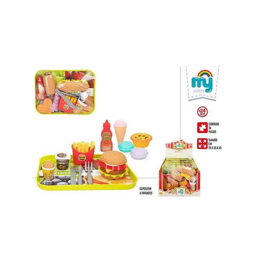 COLOR BABY Set Comida 25X18Cm My Home | Juguetes