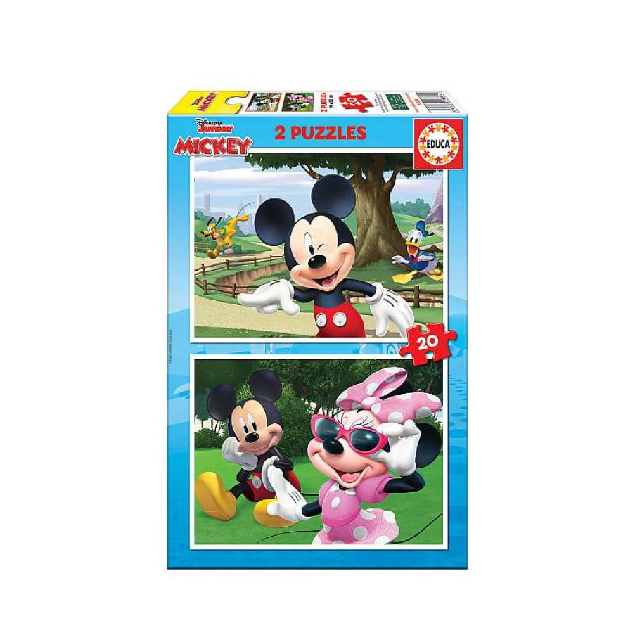 EDUCA Puzzle 2X20 Piezas Mickey And Friends | Juguetes