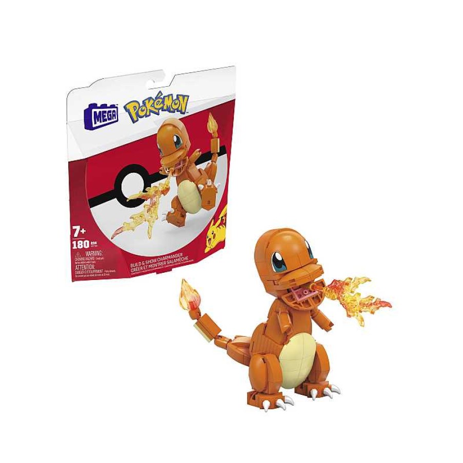 MEGA Mega Construx Pokemon Construye Y Muestra Charmander | Juguetes