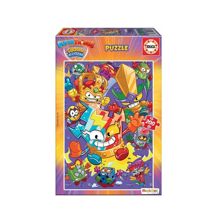 EDUCA Puzzle 200 Piezas Superthings | Juguetes