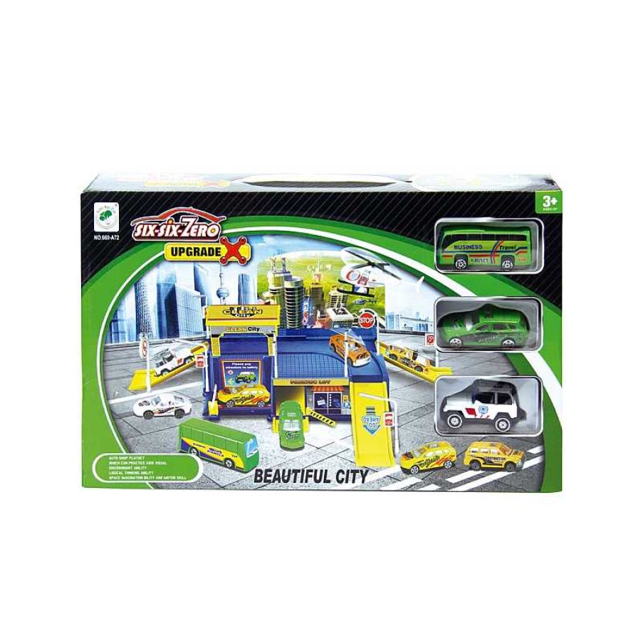 JUGUETES CARRION Set Lavado Coches Con Rampa Y 3 Veh Culos | Juguetes