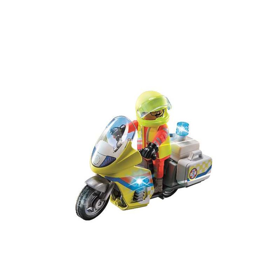 PLAYMOBIL Moto De Emergencias Con Luz Intermiente | Juguetes