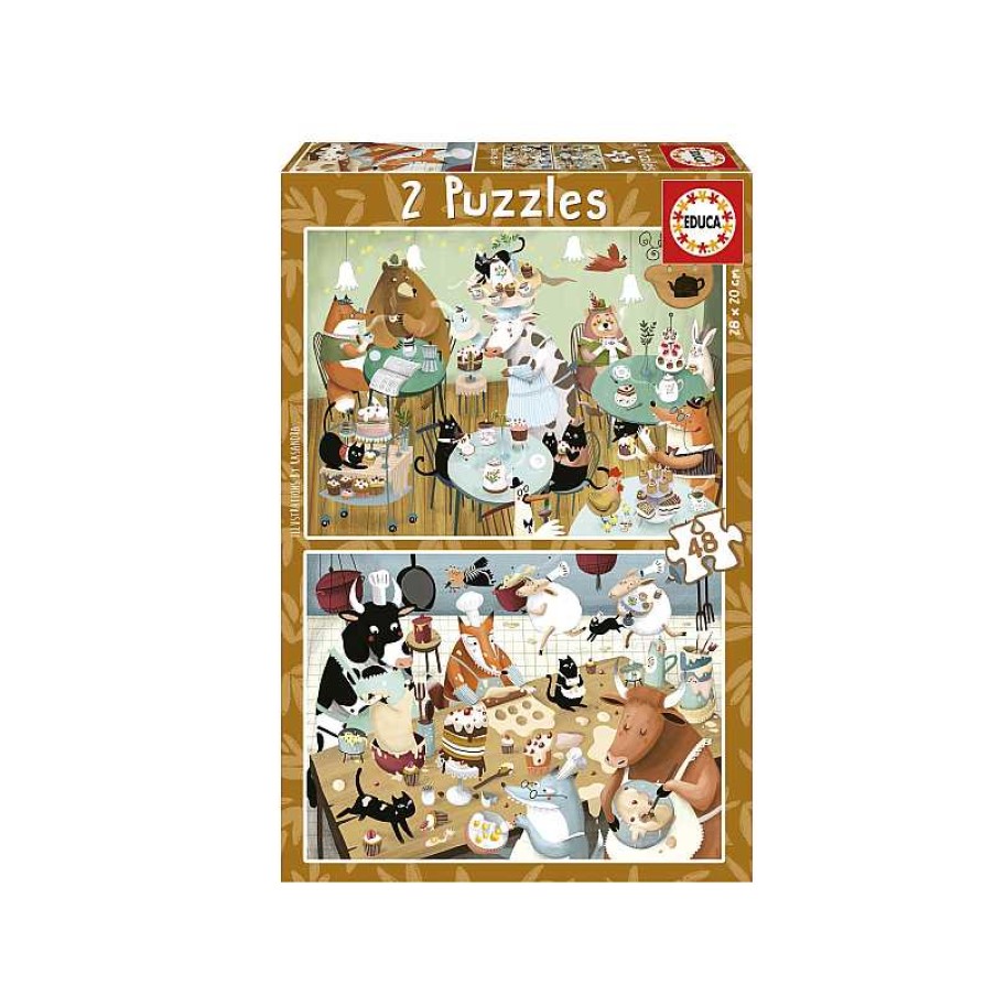 EDUCA Puzzle 2X48 Piezas Cuentos Del Bosque | Juguetes