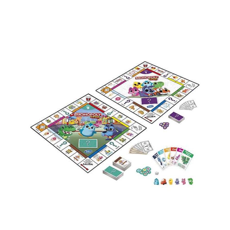 HASBRO Monopoly Junior 2 Juegos En 1 | Juguetes