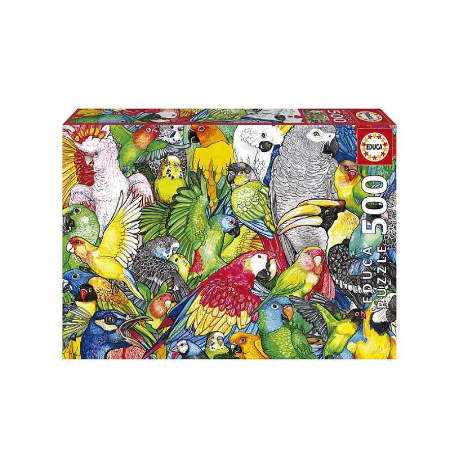 EDUCA Puzzle 500 Piezas Loros | Juguetes