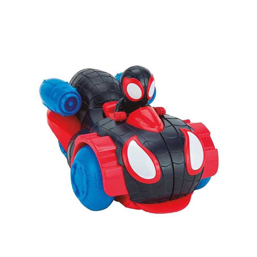 TOY PARTNER Spidey And Friends Feature Vehicle (Miles Morales Quick Shot 2 In 1 Vehicle) | Juguetes