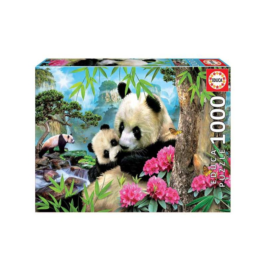 EDUCA Puzzle 1000 Piezas Osos Panda | Juguetes