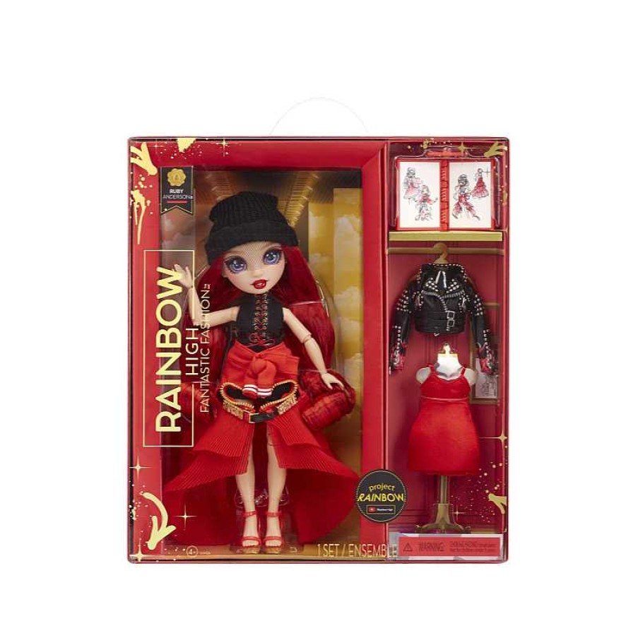 MGA Rainbow High Mu Eca Fantastic Fashion Doll Ruby | Juguetes