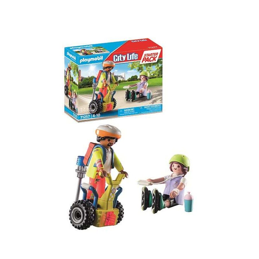 PLAYMOBIL Starter Pack Rescate Con Balance Racer | Juguetes