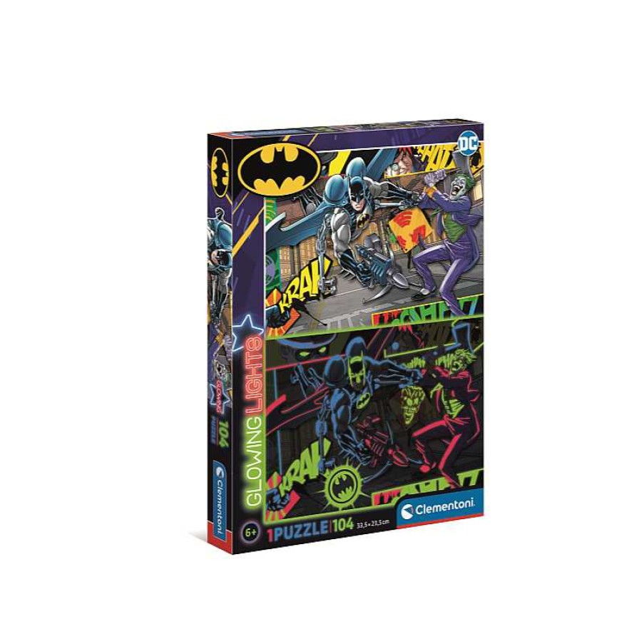 CLEMENTONI Clementoni- Puzzle Infantil 104 Glowing Batman | Juguetes