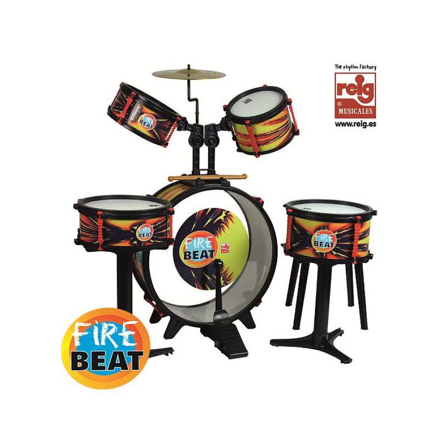 CLAUDIO REIG Bateria Completa Fire Beat | Juguetes