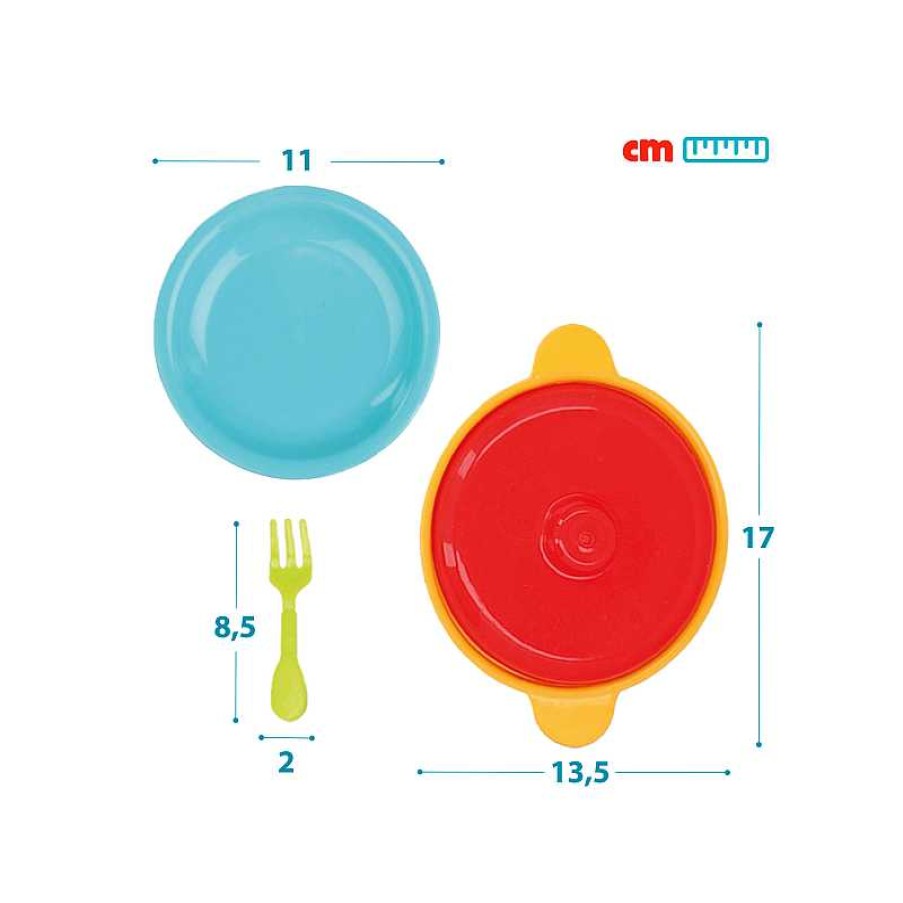 COLOR BABY My Home Set Accesorios Cocina Con Comida 20 Piezas | Juguetes