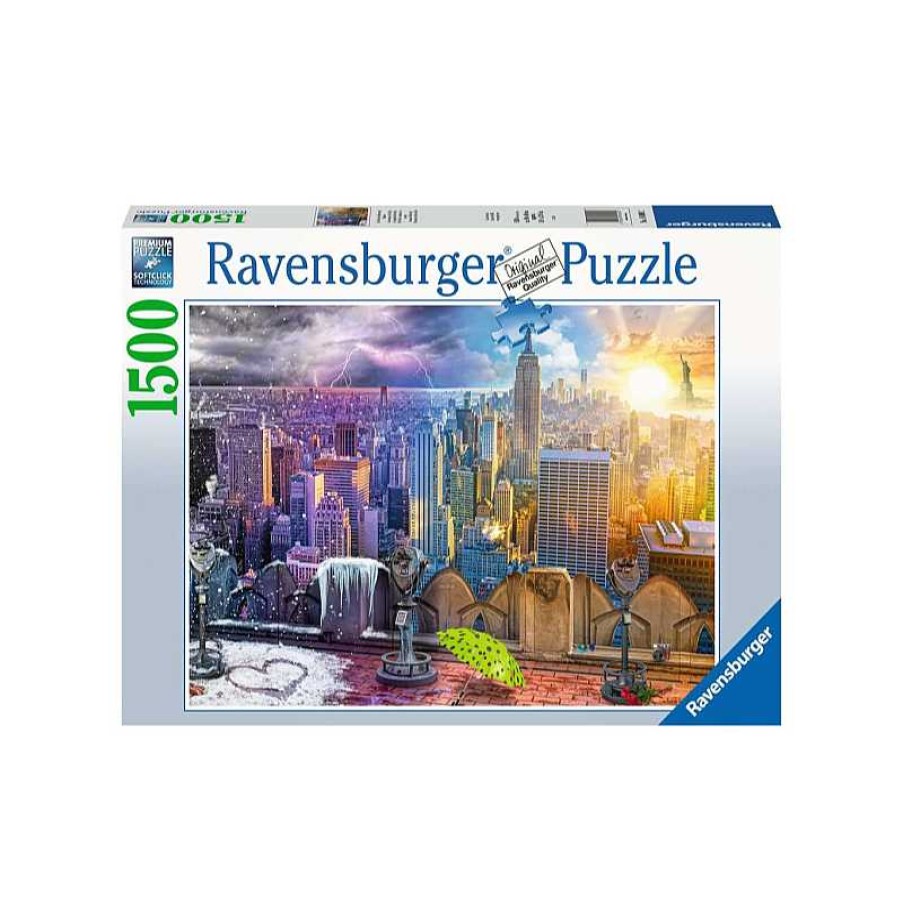 RAVENSBURGER Puzzle 1500 Piezas Las Estaciones De Nueva York | Juguetes