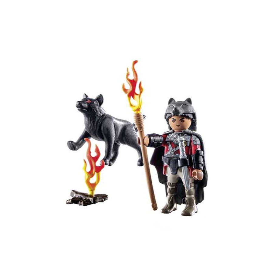 PLAYMOBIL Guerrero Con Lobo | Juguetes