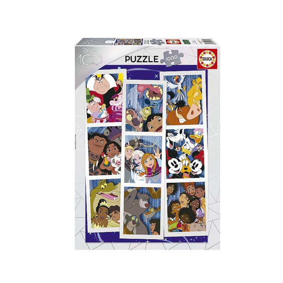 EDUCA Puzzle 1000 Piezas Collage Disney 100 | Juguetes