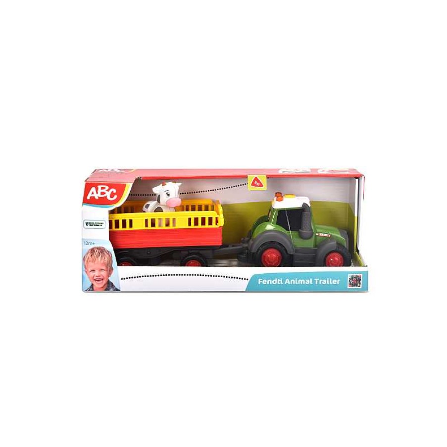 SIMBA Abc - Tractor Fendt Trailer Animales 30 Cm | Juguetes