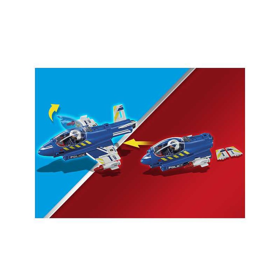 PLAYMOBIL Policia Avion Persecucion Dron Playmobil City Action | Juguetes