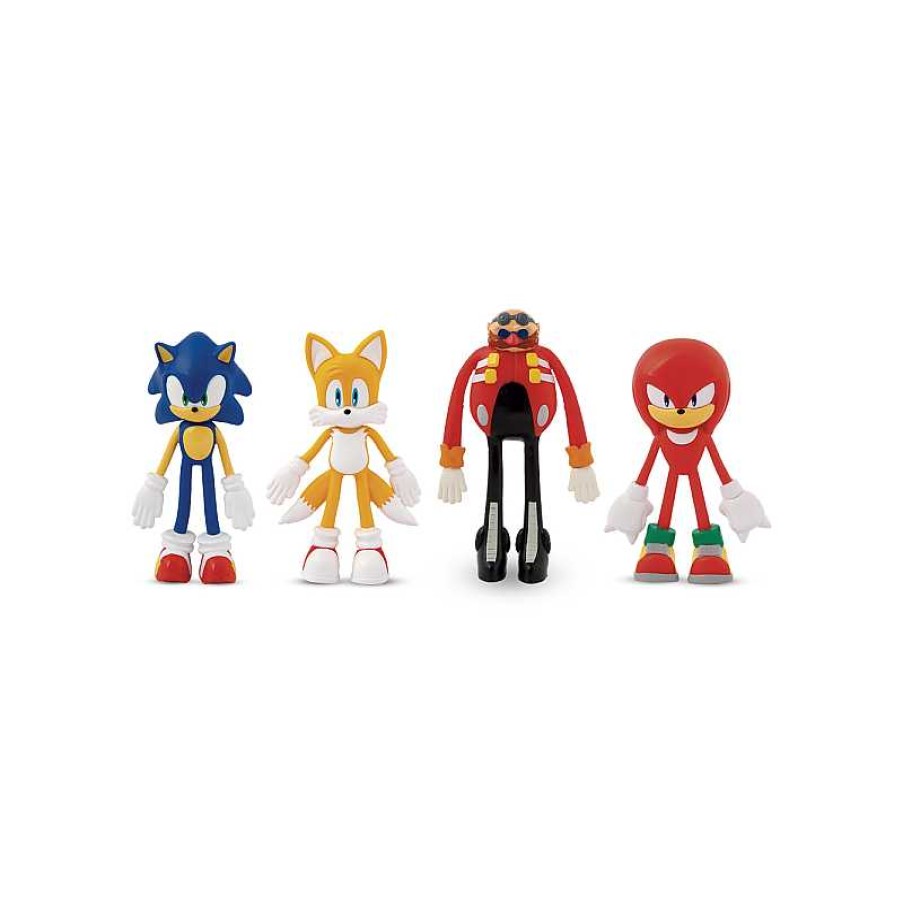 TOY PARTNER Bend-Em Sonic The Hedgehog 4 Pack | Juguetes