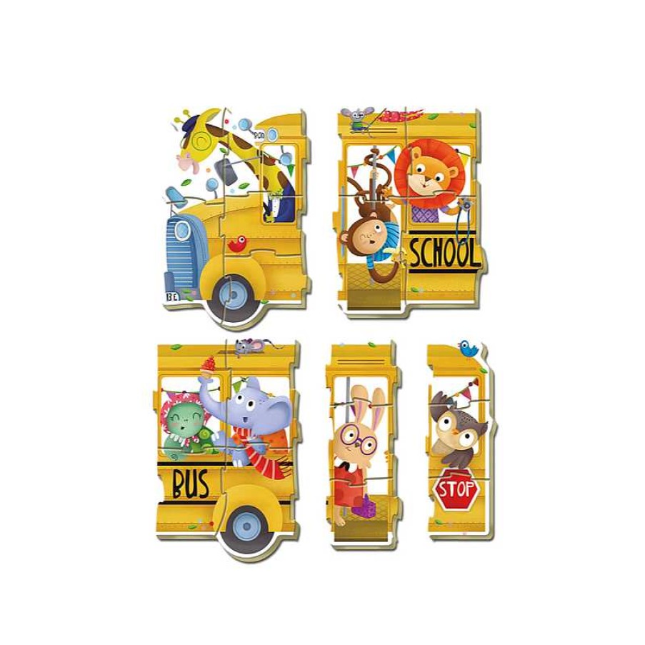 EDUCA Baby Puzzle School Bus Animales | Juguetes