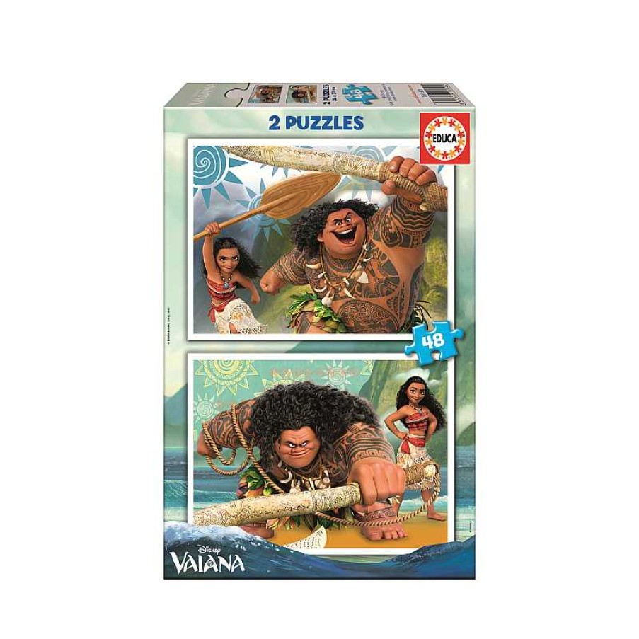 EDUCA Puzzle 2X48 Piezas Vaiana | Juguetes